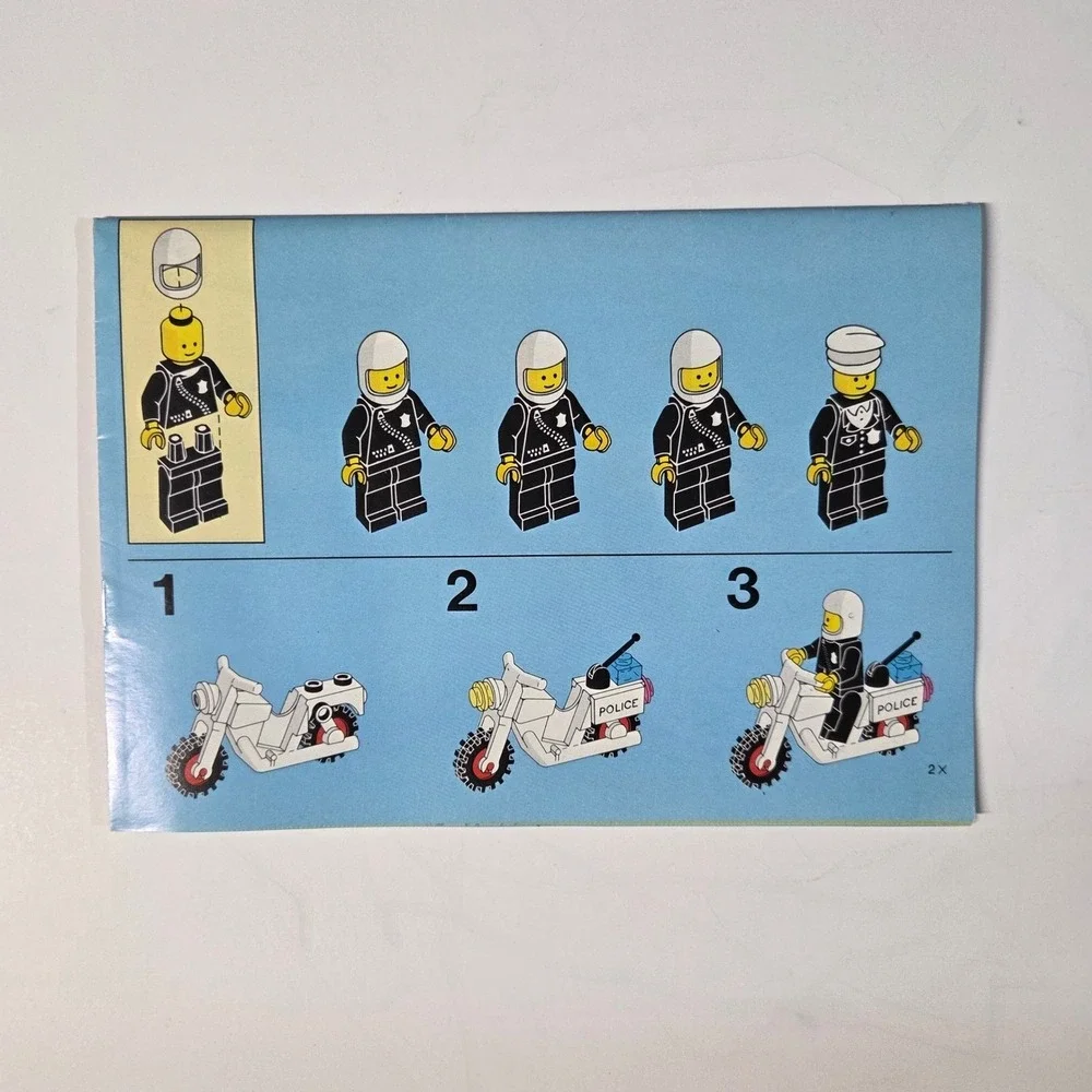 LEGO Legoland Police Command Base 6386 Manual Vintage 1986 Town Set Instructions